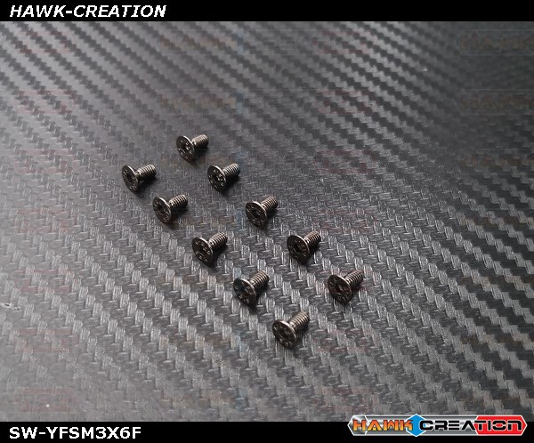 YFS Screw M3X6 Flat Head - 10pcs YFS Screw M3X6 Flat Head - 10pcs